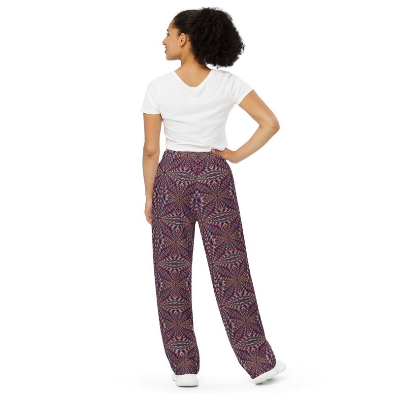 Product name: Recursia Fabrique Unknown II Women's Wide Leg Pants. Keywords: Print: Fabrique Unknown, Women's Wide Leg Pants