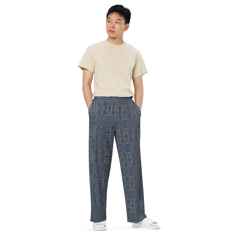 Product name: Recursia Fabrique Unknown I Men's Wide Leg Pants. Keywords: Print: Fabrique Unknown, Men's Clothing, Men's Wide Leg Pants