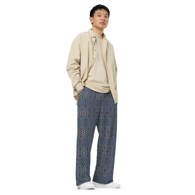 Product name: Recursia Fabrique Unknown I Men's Wide Leg Pants. Keywords: Print: Fabrique Unknown, Men's Clothing, Men's Wide Leg Pants