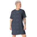 Product name: Recursia Fabrique Unknown I T-Shirt Dress In Blue. Keywords: Clothing, Print: Fabrique Unknown, T-Shirt Dress, Women's Clothing