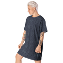 Product name: Recursia Fabrique Unknown I T-Shirt Dress In Blue. Keywords: Clothing, Print: Fabrique Unknown, T-Shirt Dress, Women's Clothing