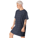 Product name: Recursia Fabrique Unknown T-Shirt Dress In Blue. Keywords: Clothing, Print: Fabrique Unknown, T-Shirt Dress, Women's Clothing