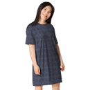 Product name: Recursia Fabrique Unknown T-Shirt Dress In Blue. Keywords: Clothing, Print: Fabrique Unknown, T-Shirt Dress, Women's Clothing