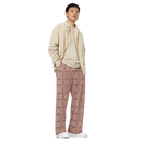 Product name: Recursia Indranet Men's Wide Leg Pants In Pink. Keywords: Print: Indranet, Men's Clothing, Men's Wide Leg Pants
