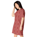 Product name: Recursia Lotus Light T-Shirt Dress. Keywords: Clothing, Print: Lotus Light, T-Shirt Dress, Women's Clothing