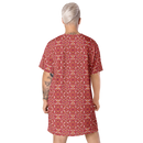 Product name: Recursia Lotus Light T-Shirt Dress. Keywords: Clothing, Print: Lotus Light, T-Shirt Dress, Women's Clothing