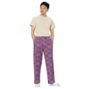 Product name: Recursia Mind Gem III Men's Wide Leg Pants. Keywords: Men's Clothing, Men's Wide Leg Pants, Print: Mind Gem