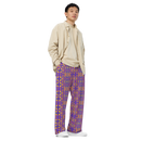 Product name: Recursia Mind Gem III Men's Wide Leg Pants. Keywords: Men's Clothing, Men's Wide Leg Pants, Print: Mind Gem