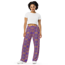 Product name: Recursia Mind Gem III Women's Wide Leg Pants. Keywords: Print: Mind Gem, Women's Wide Leg Pants