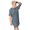 Product name: Recursia Mind Gem II T-Shirt Dress In Blue. Keywords: Clothing, Print: Mind Gem, T-Shirt Dress, Women's Clothing