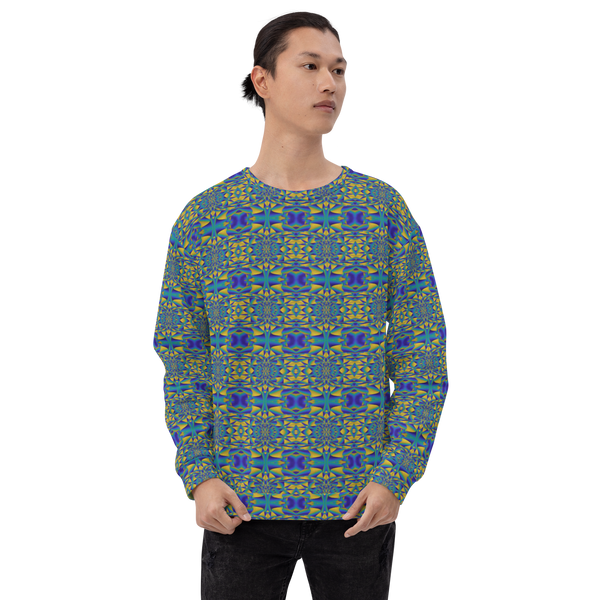 Product name: Recursia Mind Gem Men's Sweatshirt. Keywords: Athlesisure Wear, Clothing, Men's Athlesisure, Men's Clothing, Men's Sweatshirt, Men's Tops, Print: Mind Gem