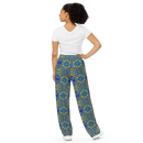 Product name: Recursia Mind Gem IV Women's Wide Leg Pants. Keywords: Print: Mind Gem, Women's Wide Leg Pants