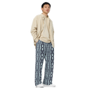 Product name: Recursia Mind Gem I Men's Wide Leg Pants In Blue. Keywords: Men's Clothing, Men's Wide Leg Pants, Print: Mind Gem
