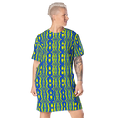 Product name: Recursia Mind Gem I T-Shirt Dress. Keywords: Clothing, Print: Mind Gem, T-Shirt Dress, Women's Clothing
