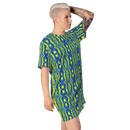 Product name: Recursia Mind Gem I T-Shirt Dress. Keywords: Clothing, Print: Mind Gem, T-Shirt Dress, Women's Clothing
