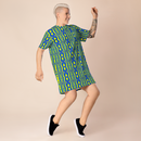 Product name: Recursia Mind Gem I T-Shirt Dress. Keywords: Clothing, Print: Mind Gem, T-Shirt Dress, Women's Clothing