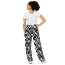 Product name: Recursia Modern Moiré III Women's Wide Leg Pants. Keywords: Print: Modern Moiré, Women's Wide Leg Pants