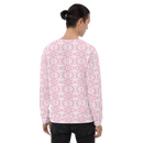Product name: Recursia Modern Moiré VI Men's Sweatshirt In Pink. Keywords: Athlesisure Wear, Clothing, Men's Athlesisure, Men's Clothing, Men's Sweatshirt, Men's Tops, Print: Modern Moiré