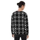 Product name: Recursia Modern Moiré VIII Men's Sweatshirt. Keywords: Athlesisure Wear, Clothing, Men's Athlesisure, Men's Clothing, Men's Sweatshirt, Men's Tops, Print: Modern Moiré