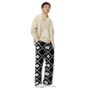 Product name: Recursia Modern Moiré Men's Wide Leg Pants. Keywords: Men's Clothing, Men's Wide Leg Pants, Print: Modern Moiré