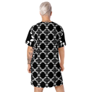 Product name: Recursia Modern Moiré VI T-Shirt Dress. Keywords: Clothing, Print: Modern Moiré, T-Shirt Dress, Women's Clothing