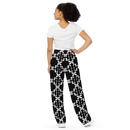 Product name: Recursia Modern Moiré VI Women's Wide Leg Pants. Keywords: Print: Modern Moiré, Women's Wide Leg Pants