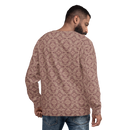 Product name: Recursia Pebblewave Men's Sweatshirt In Pink. Keywords: Athlesisure Wear, Clothing, Men's Athlesisure, Men's Clothing, Men's Sweatshirt, Men's Tops, Print: Pebblewave 