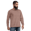 Product name: Recursia Pebblewave Men's Sweatshirt In Pink. Keywords: Athlesisure Wear, Clothing, Men's Athlesisure, Men's Clothing, Men's Sweatshirt, Men's Tops, Print: Pebblewave 