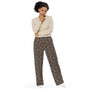 Product name: Recursia Pebblewave Women's Wide Leg Pants. Keywords: Print: Pebblewave , Women's Wide Leg Pants