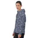 Product name: Recursia Rainbow Rose Men's Hoodie In Blue. Keywords: Athlesisure Wear, Clothing, Men's Athlesisure, Men's Clothing, Men's Hoodie, Men's Tops, Print: Rainbow Rose