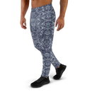 Product name: Recursia Rainbow Rose Men's Joggers In Blue. Keywords: Athlesisure Wear, Clothing, Men's Athlesisure, Men's Bottoms, Men's Clothing, Men's Joggers, Print: Rainbow Rose
