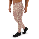 Product name: Recursia Rainbow Rose Men's Joggers In Pink. Keywords: Athlesisure Wear, Clothing, Men's Athlesisure, Men's Bottoms, Men's Clothing, Men's Joggers, Print: Rainbow Rose