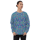 Product name: Recursia Rainbow Rose Men's Sweatshirt. Keywords: Athlesisure Wear, Clothing, Men's Athlesisure, Men's Clothing, Men's Sweatshirt, Men's Tops, Print: Rainbow Rose