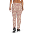 Product name: Recursia Rainbow Rose Women's Joggers In Pink. Keywords: Athlesisure Wear, Clothing, Print: Rainbow Rose, Women's Bottoms, Women's Joggers