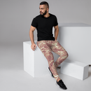 Product name: Recursia Rainbow Rose I Men's Joggers In Pink. Keywords: Athlesisure Wear, Clothing, Men's Athlesisure, Men's Bottoms, Men's Clothing, Men's Joggers, Print: Rainbow Rose