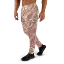 Product name: Recursia Rainbow Rose I Men's Joggers In Pink. Keywords: Athlesisure Wear, Clothing, Men's Athlesisure, Men's Bottoms, Men's Clothing, Men's Joggers, Print: Rainbow Rose
