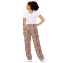 Product name: Recursia Seer Vision II Women's Wide Leg Pants In Pink. Keywords: Print: Seer Vision, Women's Wide Leg Pants