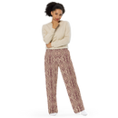 Product name: Recursia Seer Vision II Women's Wide Leg Pants In Pink. Keywords: Print: Seer Vision, Women's Wide Leg Pants