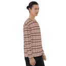 Product name: Recursia Seer Vision I Men's Sweatshirt In Pink. Keywords: Athlesisure Wear, Clothing, Men's Athlesisure, Men's Clothing, Men's Sweatshirt, Men's Tops, Print: Seer Vision