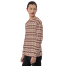 Product name: Recursia Seer Vision I Men's Sweatshirt In Pink. Keywords: Athlesisure Wear, Clothing, Men's Athlesisure, Men's Clothing, Men's Sweatshirt, Men's Tops, Print: Seer Vision