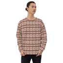 Product name: Recursia Seer Vision I Men's Sweatshirt In Pink. Keywords: Athlesisure Wear, Clothing, Men's Athlesisure, Men's Clothing, Men's Sweatshirt, Men's Tops, Print: Seer Vision