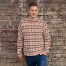 Product name: Recursia Seer Vision I Men's Sweatshirt In Pink. Keywords: Athlesisure Wear, Clothing, Men's Athlesisure, Men's Clothing, Men's Sweatshirt, Men's Tops, Print: Seer Vision