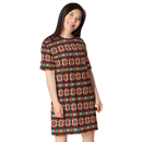 Product name: Recursia Seer Vision I Vision T-Shirt Dress. Keywords: Clothing, Print: Seer Vision, T-Shirt Dress, Women's Clothing