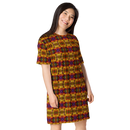 Product name: Recursia Seer Vision T-Shirt Dress. Keywords: Clothing, Print: Seer Vision, T-Shirt Dress, Women's Clothing