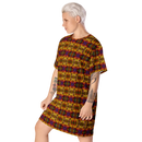 Product name: Recursia Seer Vision T-Shirt Dress. Keywords: Clothing, Print: Seer Vision, T-Shirt Dress, Women's Clothing