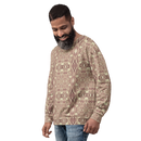 Product name: Recursia Serpentine Dream Men's Sweatshirt In Pink. Keywords: Athlesisure Wear, Clothing, Men's Athlesisure, Men's Clothing, Men's Sweatshirt, Men's Tops, Print: Serpentine Dream