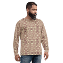 Product name: Recursia Serpentine Dream Men's Sweatshirt In Pink. Keywords: Athlesisure Wear, Clothing, Men's Athlesisure, Men's Clothing, Men's Sweatshirt, Men's Tops, Print: Serpentine Dream