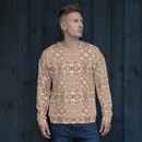 Product name: Recursia Serpentine Dream Men's Sweatshirt In Pink. Keywords: Athlesisure Wear, Clothing, Men's Athlesisure, Men's Clothing, Men's Sweatshirt, Men's Tops, Print: Serpentine Dream