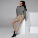 Product name: Recursia Serpentine Dream Women's Joggers In Pink. Keywords: Athlesisure Wear, Clothing, Print: Serpentine Dream, Women's Bottoms, Women's Joggers