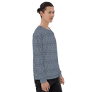 Product name: Recursia Serpentine Dream II Men's Sweatshirt In Blue. Keywords: Athlesisure Wear, Clothing, Men's Athlesisure, Men's Clothing, Men's Sweatshirt, Men's Tops, Print: Serpentine Dream
